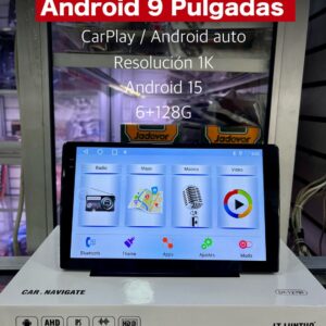 909 CPT  LUNTUO PANTALLA 9”  ANDROID 15 CAR PLAY  ANDROD AUTO 6+128GB