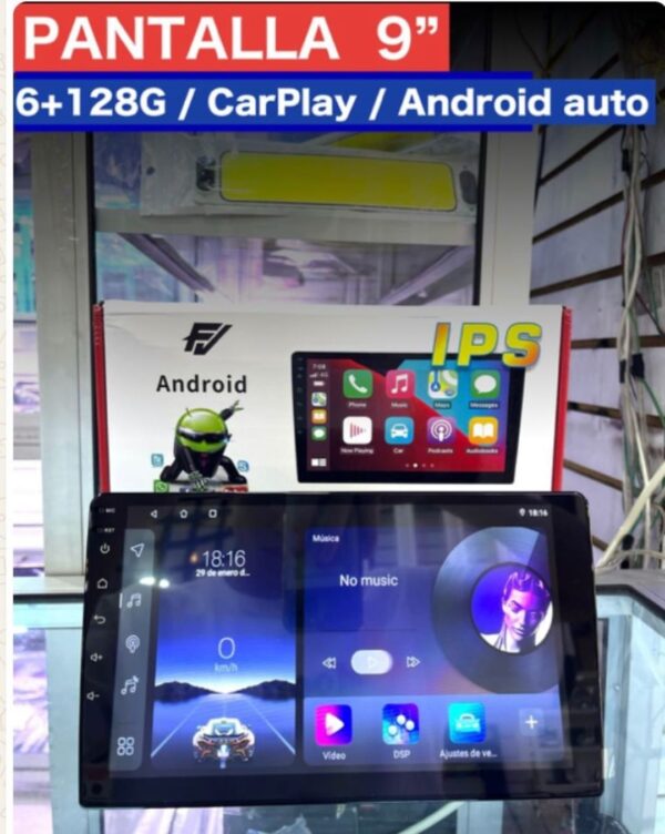 909CP2FV  FAR VIEW PANTALLA 9”  ANDROID 13 CAR PLAY ANDROID  AUTO /6+128GB